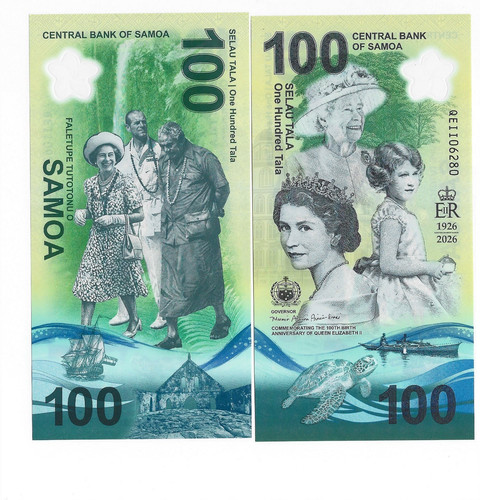 Samoa 100 tala queen elisabeth - 100,