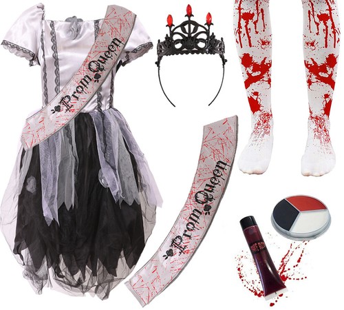 Girls zombie prom queen - zombie,